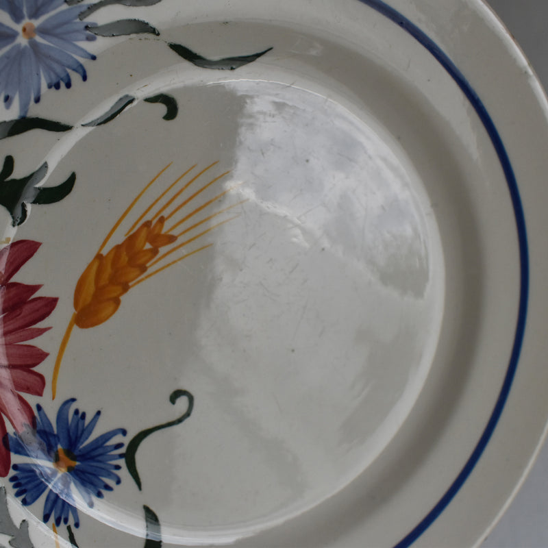 Vintage Dessert Plate Sarreguemines Messidor E