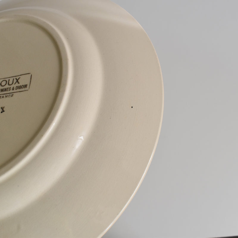 Vintage Round Platter, Digoin & Sarreguemines Houx