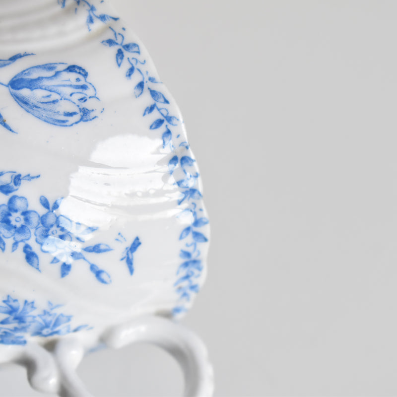 Antique cup, Sarreguemines, Perles Fleurs Bleues B