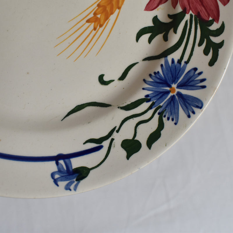 Vintage Dessert Plate Sarreguemines Messidor E