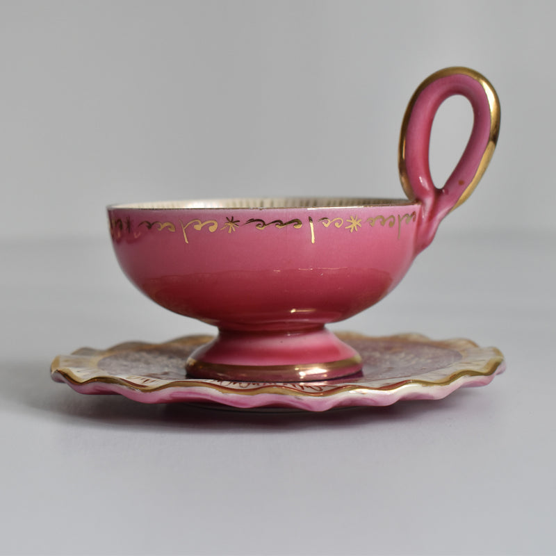 ア.ドラサンヴァル A.Dressinval コーヒーカップ＆ソーサー Pink D