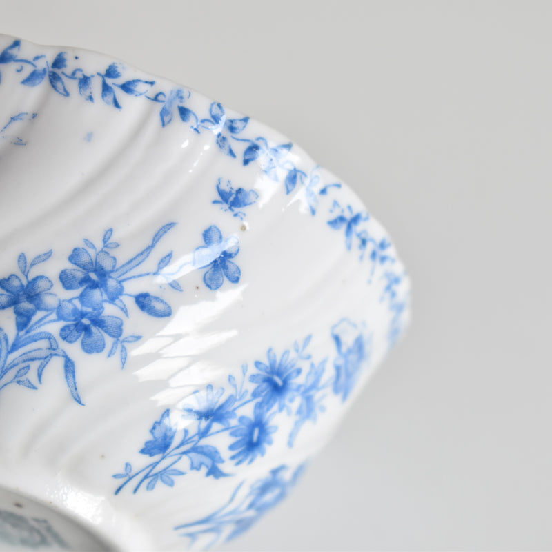 Antique cup, Sarreguemines, Perles Fleurs Bleues B