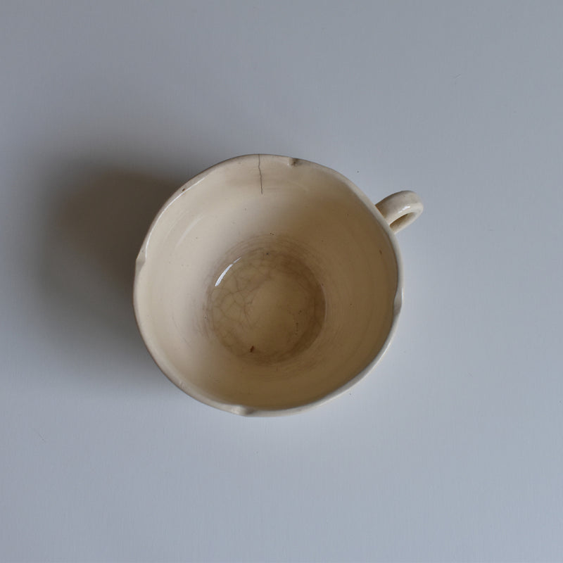 Vintage Teacup & Saucer, Floral Rim F