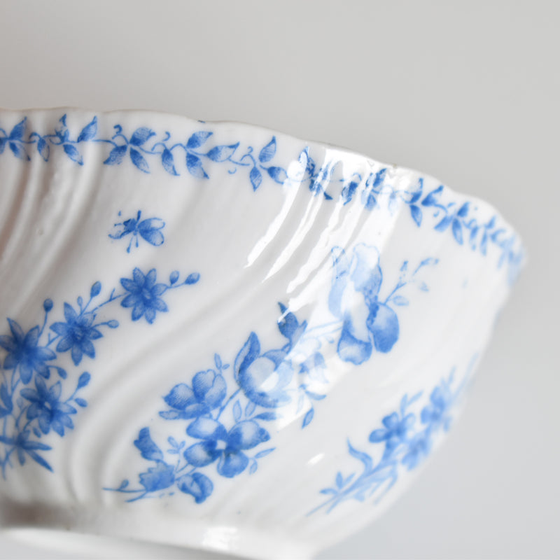 Antique cup, Sarreguemines, Perles Fleurs Bleues B