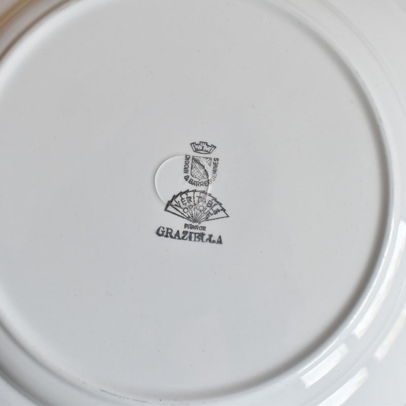 Vintage Plate Digoin & Sarreguemines Graziella A