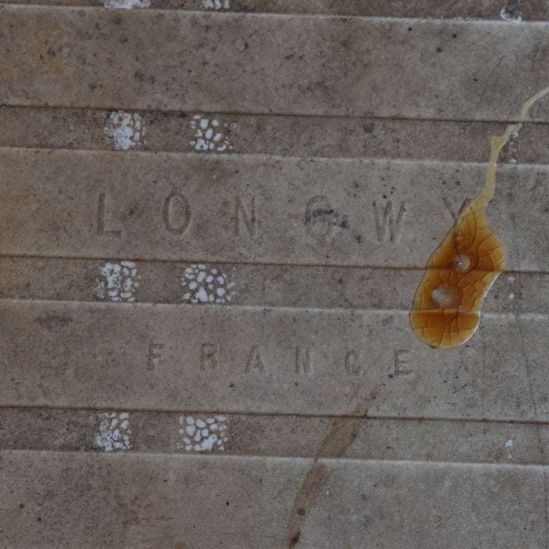 Antique Tile: Longwy Dentelle B