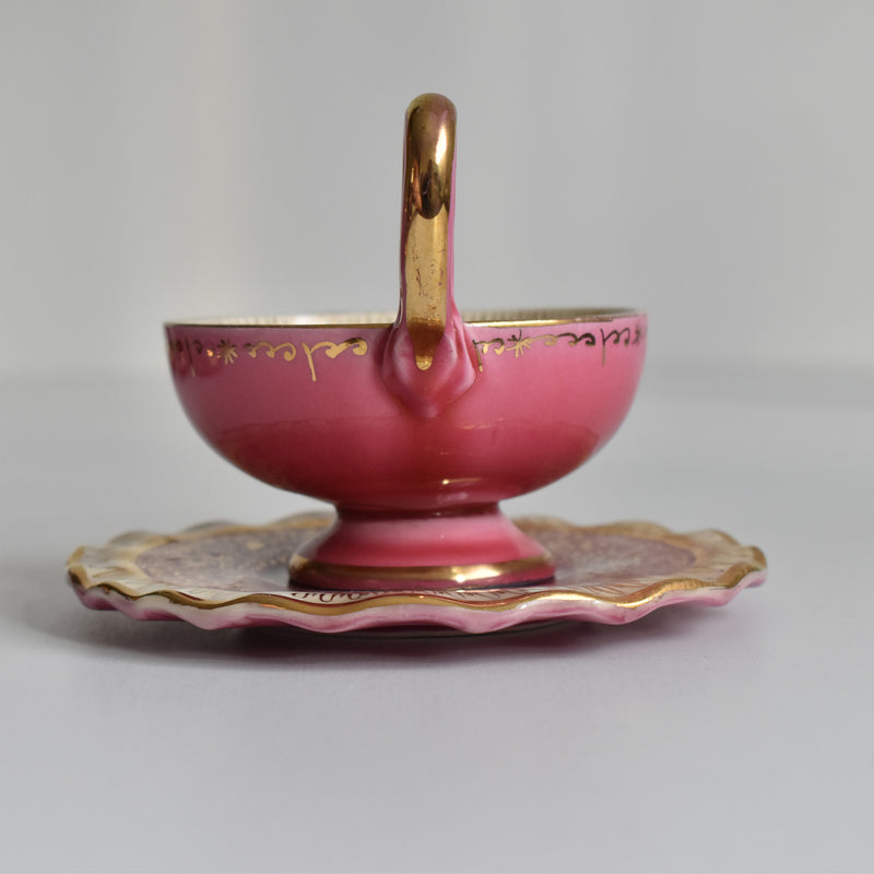 ア.ドラサンヴァル A.Dressinval コーヒーカップ＆ソーサー Pink D