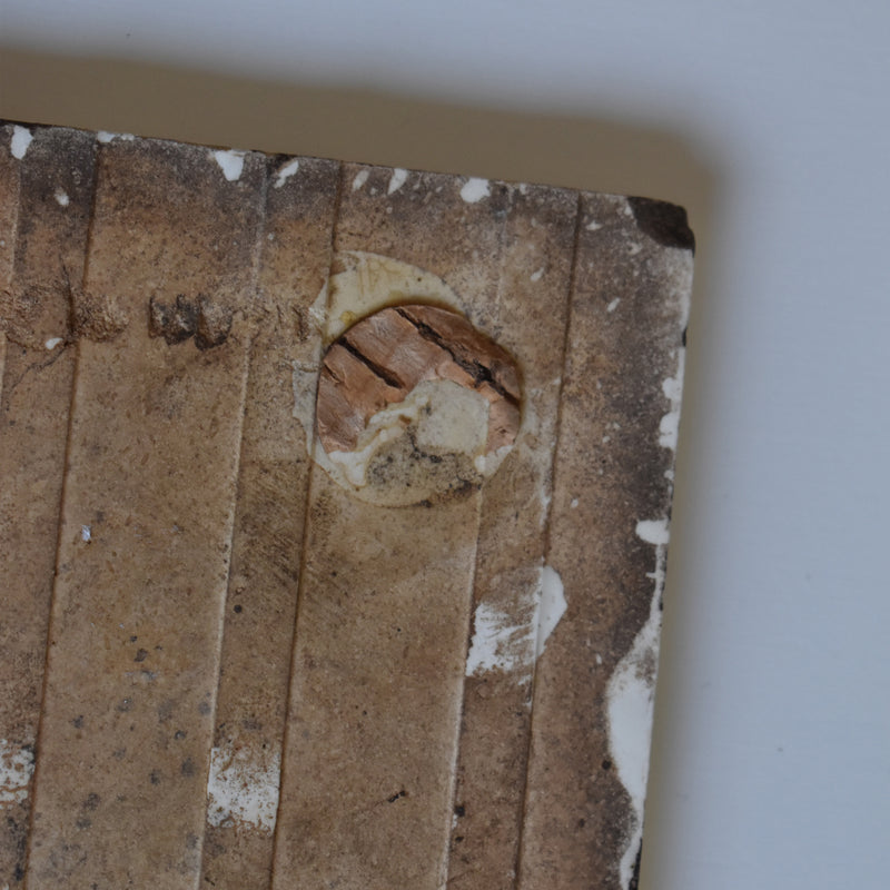 Antique Tile: Longwy Dentelle B