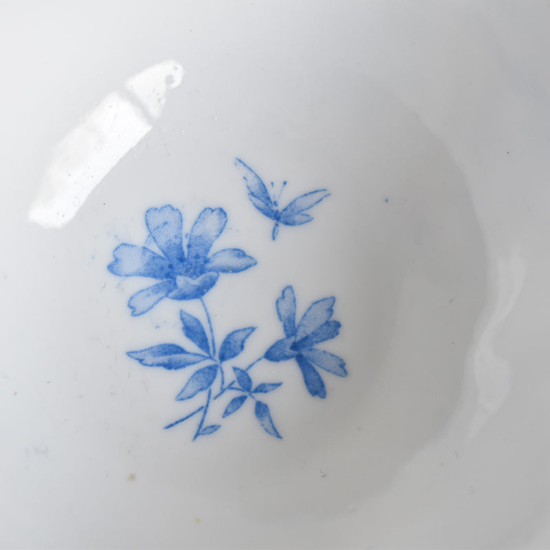 Antique cup, Sarreguemines, Perles Fleurs Bleues B