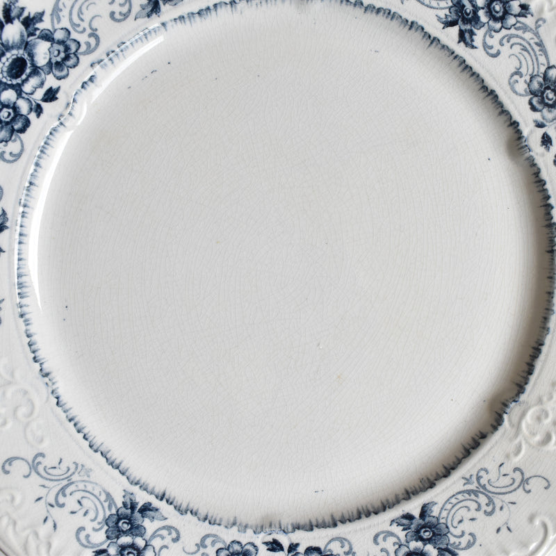 Antique Plate U&C Sarreguemines Aïda H