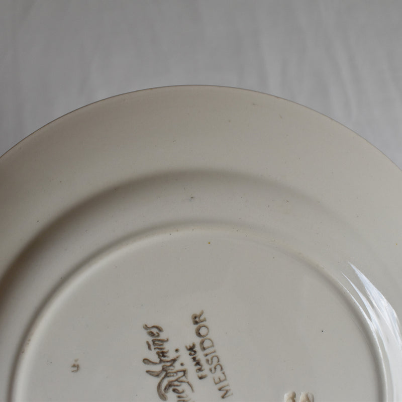 Vintage Dessert Plate Sarreguemines Messidor F