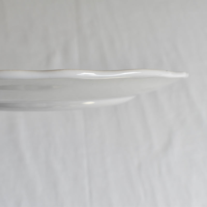 Vintage Dessert Plate Sarreguemines Flower Rim F