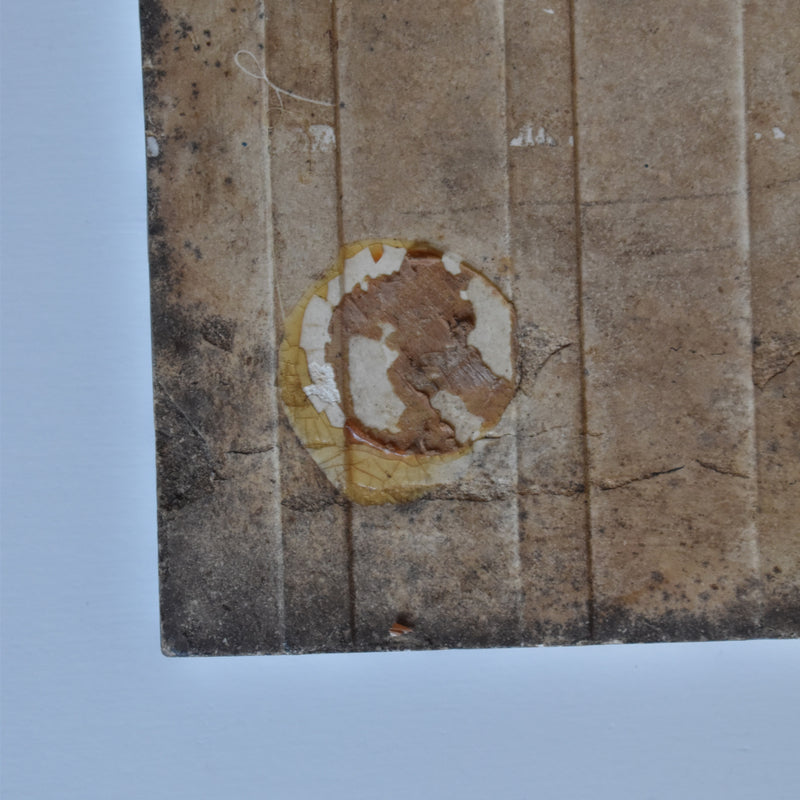 Antique Tile: Longwy Dentelle B