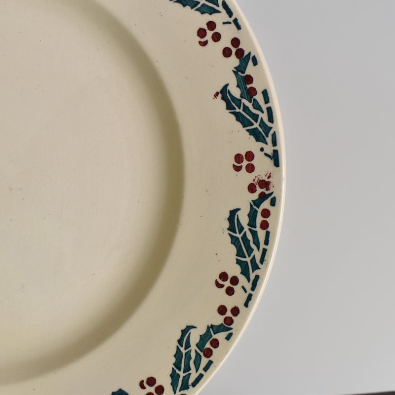 Vintage Round Platter, Digoin & Sarreguemines Houx