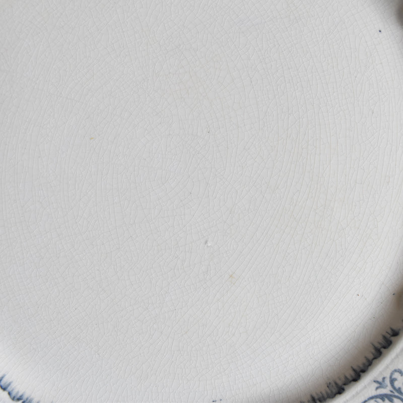 Antique Plate U&C Sarreguemines Aïda H