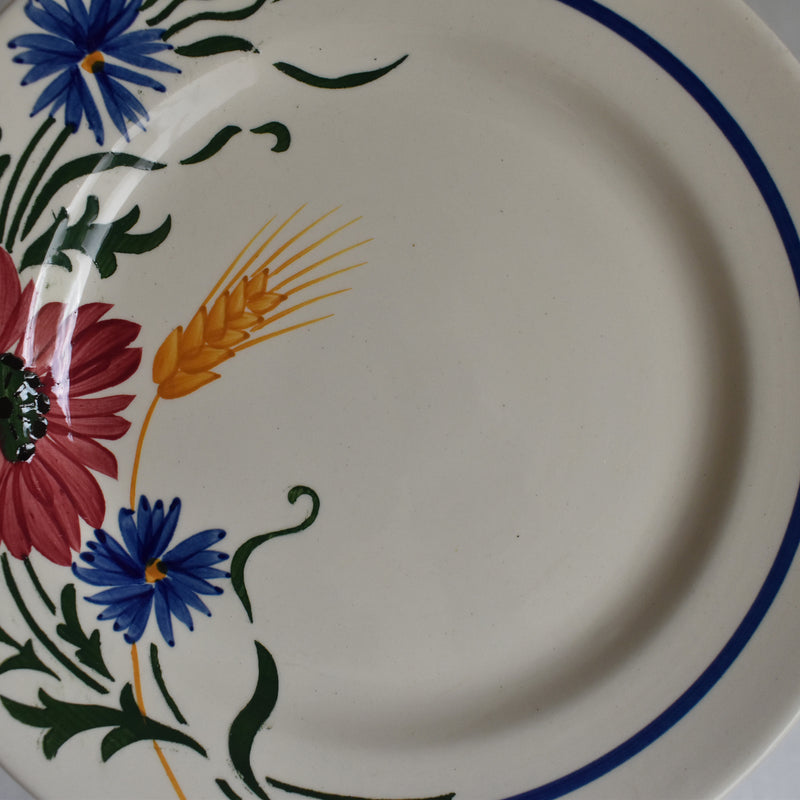 Vintage Dessert Plate Sarreguemines Messidor F