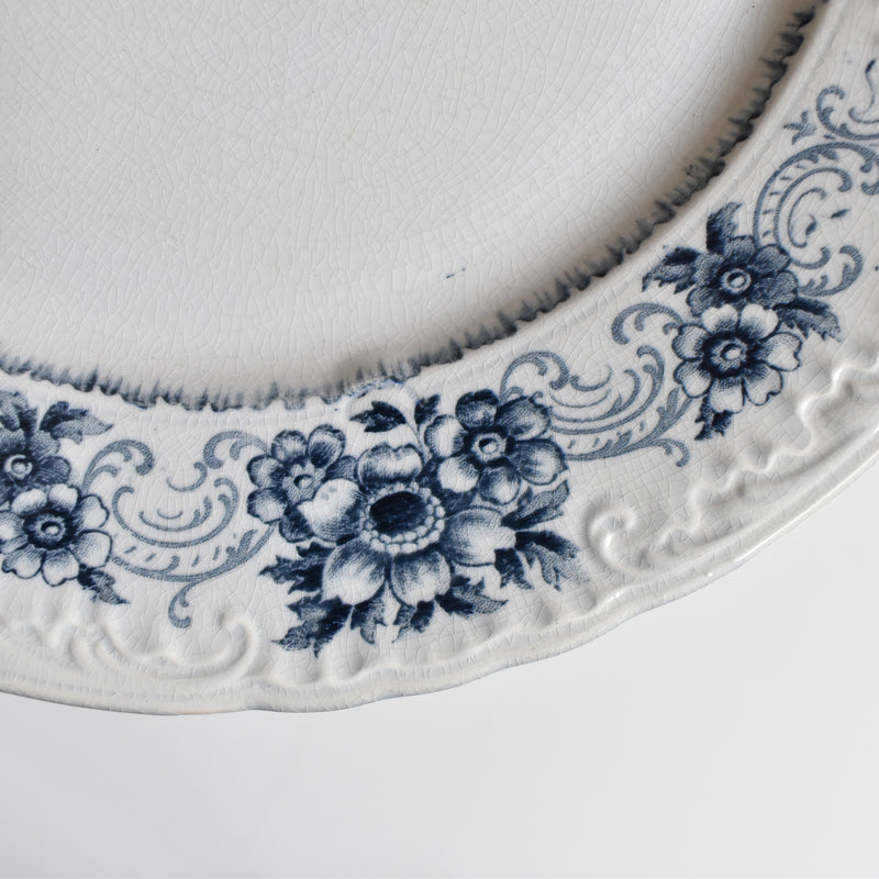 Antique Plate U&C Sarreguemines Aïda H