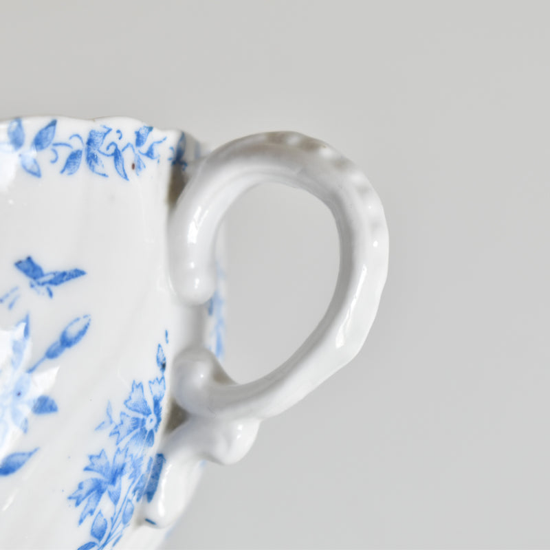 Antique cup, Sarreguemines, Perles Fleurs Bleues B