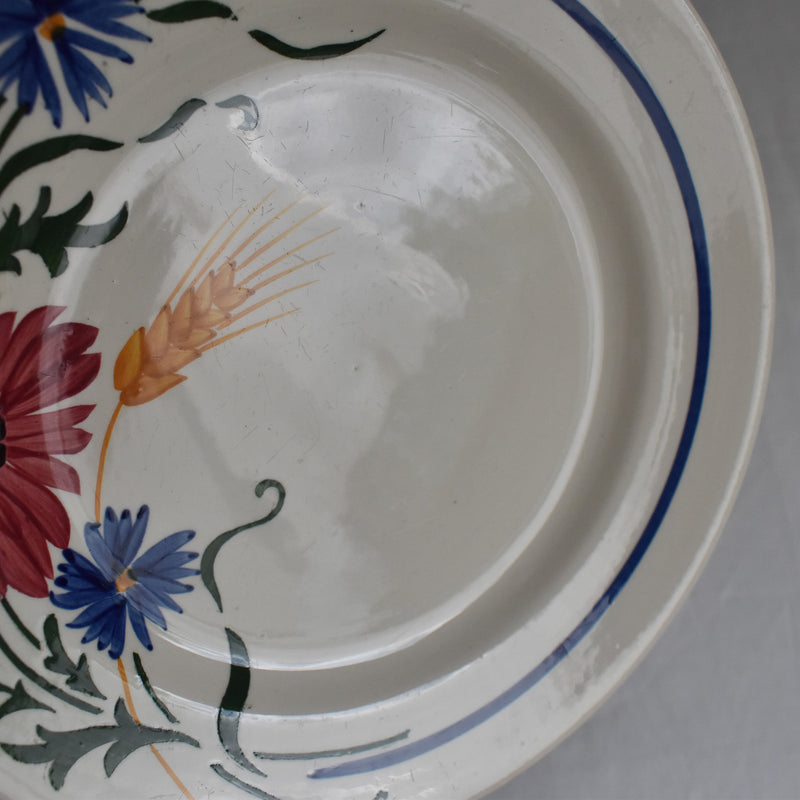 Vintage Dessert Plate Sarreguemines Messidor F
