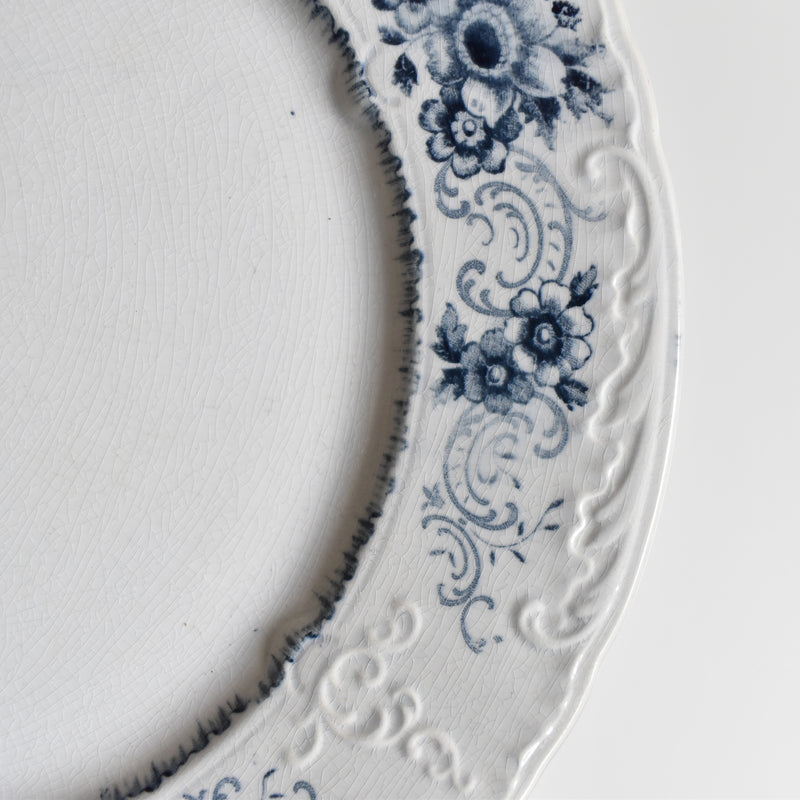 Antique Plate U&C Sarreguemines Aïda H