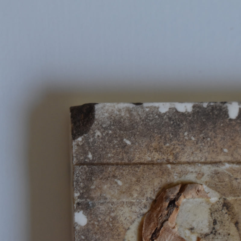 Antique Tile: Longwy Dentelle B