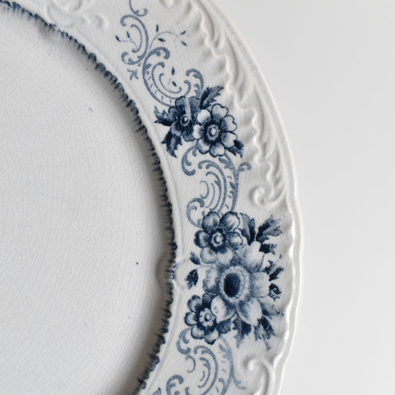 Antique Plate U&C Sarreguemines Aïda H