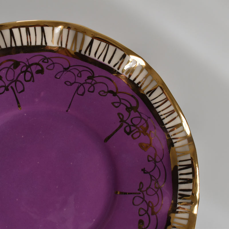 ア.ドラサンヴァル A.Dressinval コーヒーカップ＆ソーサー Purple A