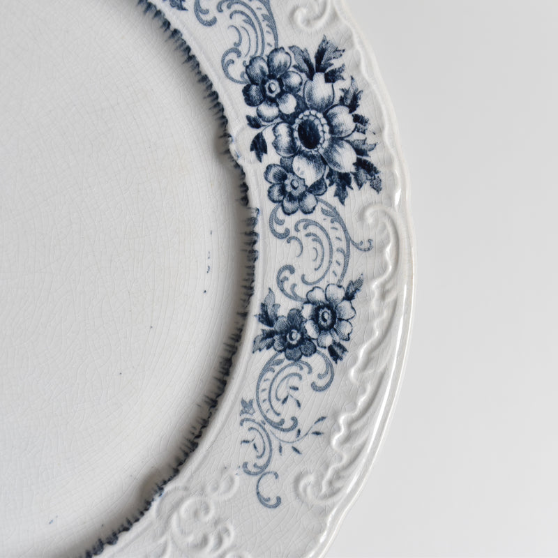 Antique Plate U&C Sarreguemines Aïda H