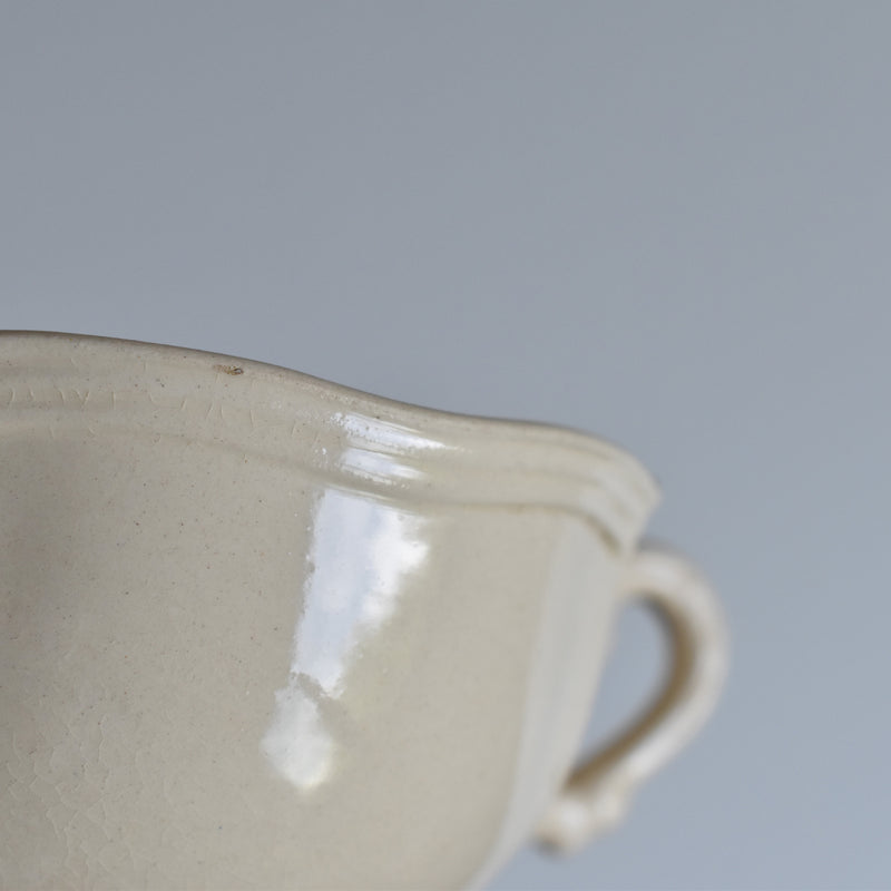 Vintage Teacup & Saucer, Floral Rim F