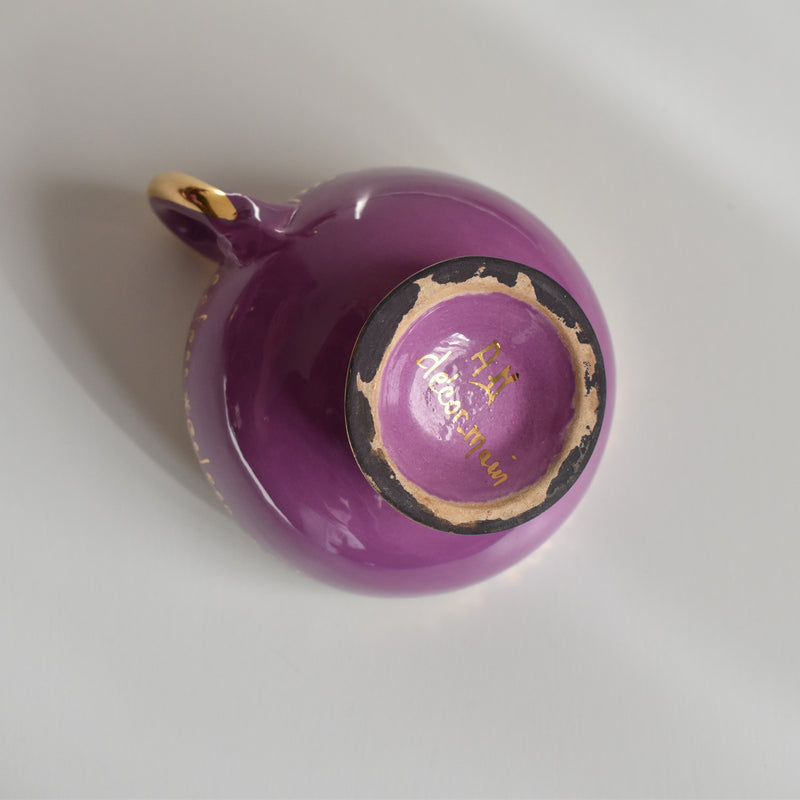 ア.ドラサンヴァル A.Dressinval コーヒーカップ＆ソーサー Purple A