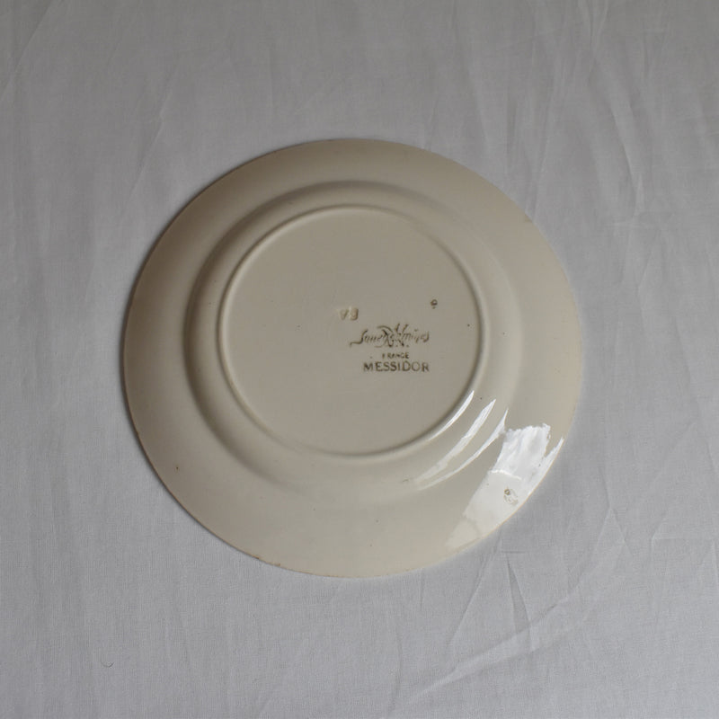 Vintage Dessert Plate, Sarreguemines Messidor D