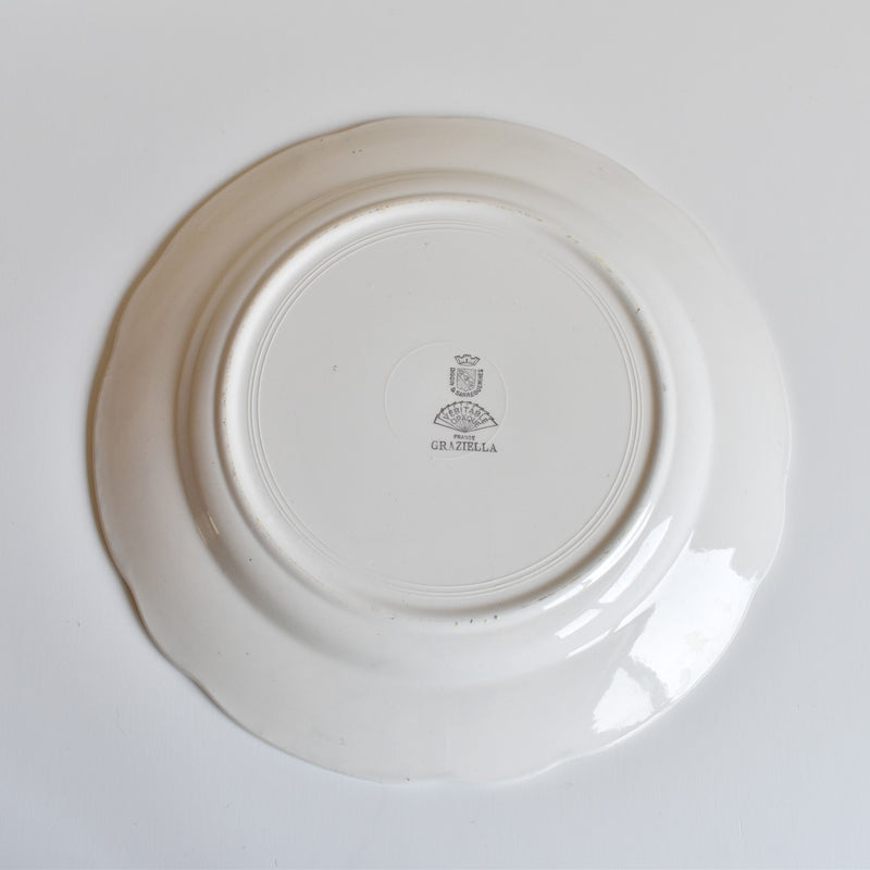 Vintage Digoin & Sarreguemines Plate - Graziella B