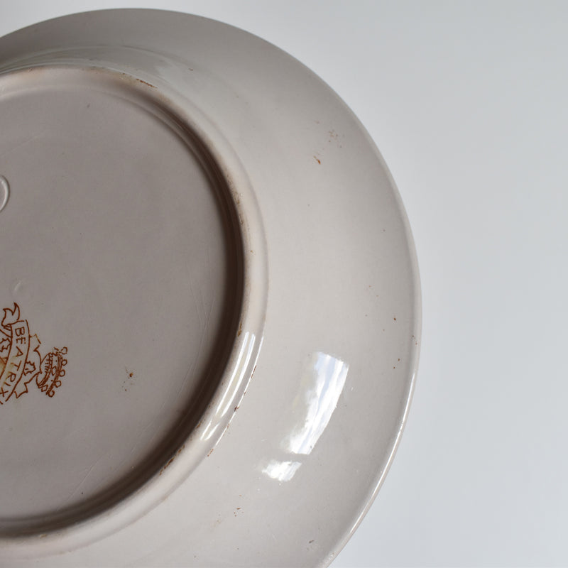 Antique Deep Plate, Ronウィ Beatrix B