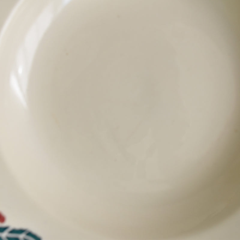 Vintage Deep Plate Digoin & Sarreguemines Houx (Holly) F