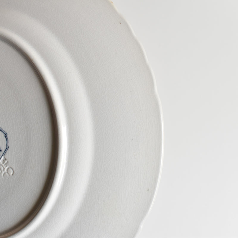 Antique Plate: U&C Sarreguemines Aïda I