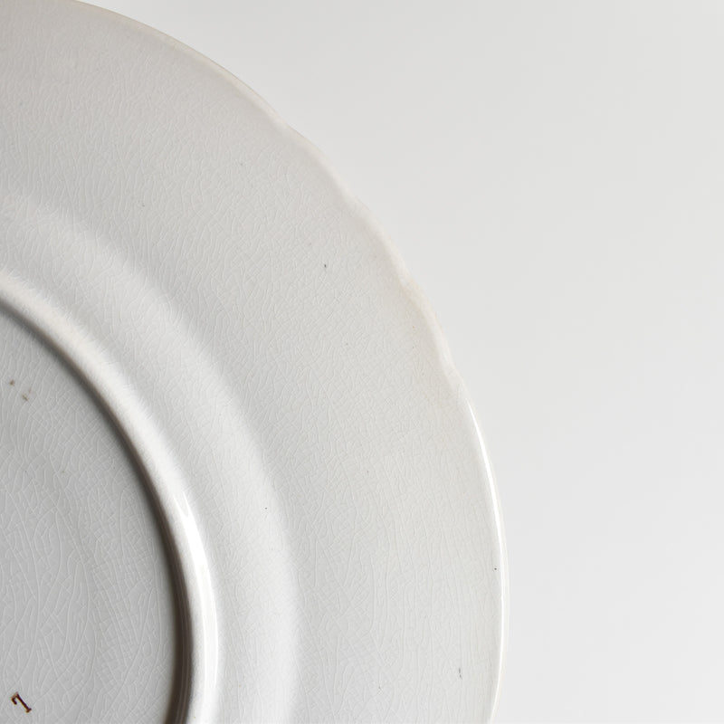 Antique Plate: U&C Sarreguemines Aïda I