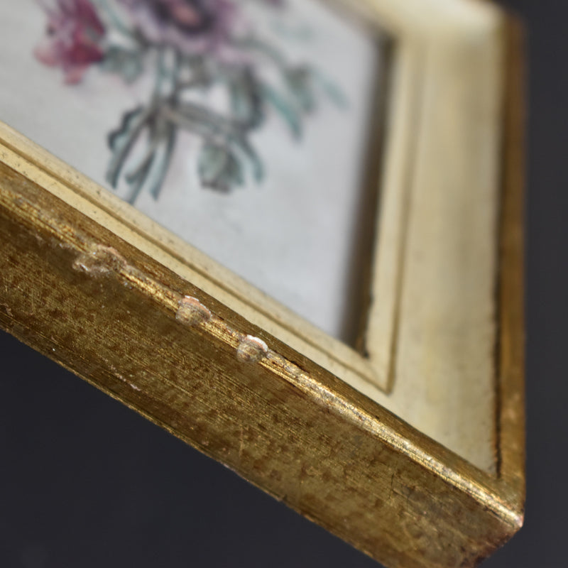 Vintage Frame, Painted, Flemish School, Flowers A