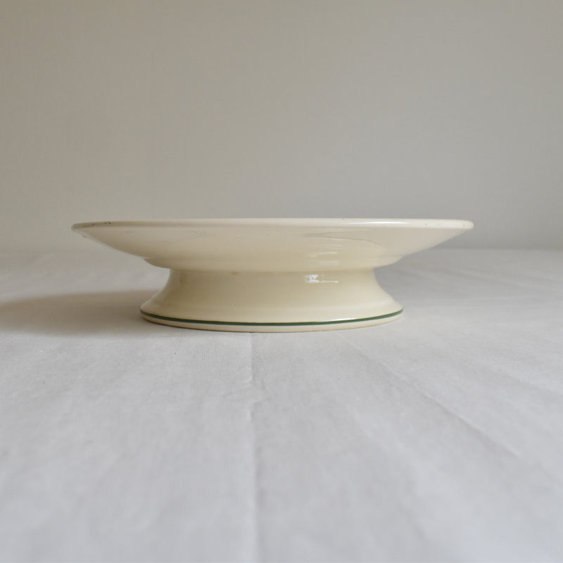 Antique footed plate Ronoui Violetta