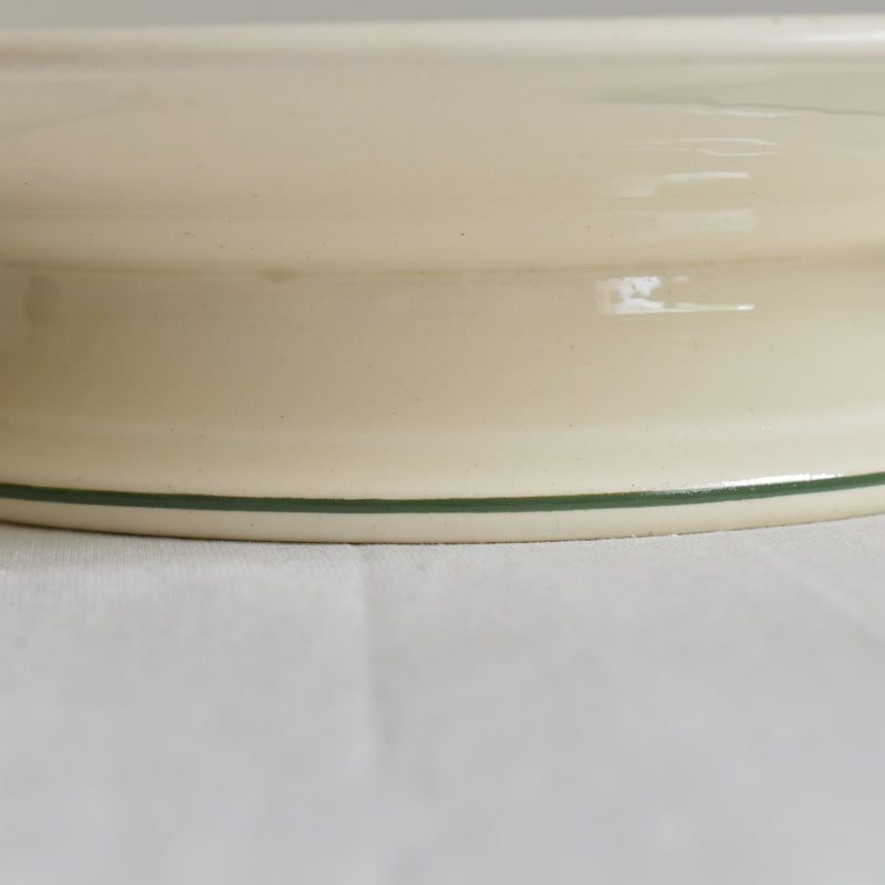 Antique footed plate Ronoui Violetta