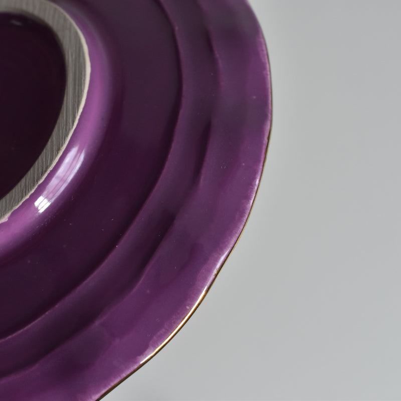 ア.ドラサンヴァル A.Dressinval コーヒーカップ＆ソーサー Purple B