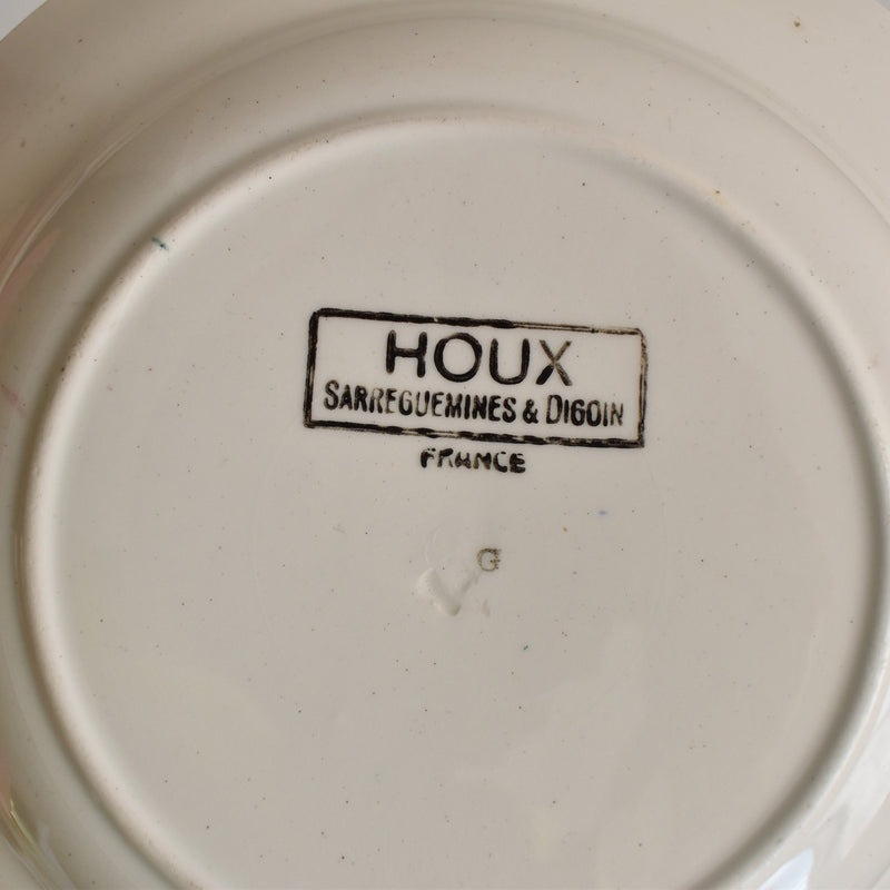 Vintage deep dish Digoin & Sarreguemines Houx (Holly) A