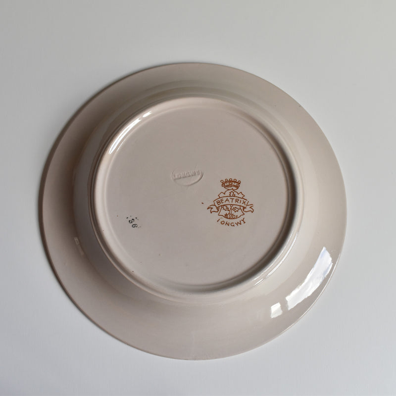 Antique Deep Plate Ron Wir Beatrix C