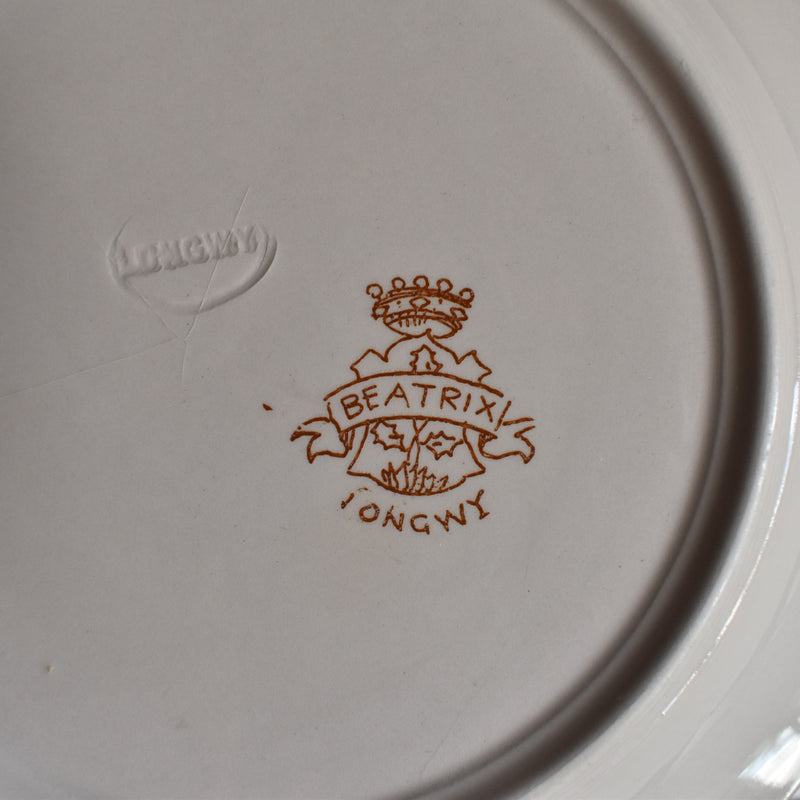 Antique Deep Plate Ron Wir Beatrix C