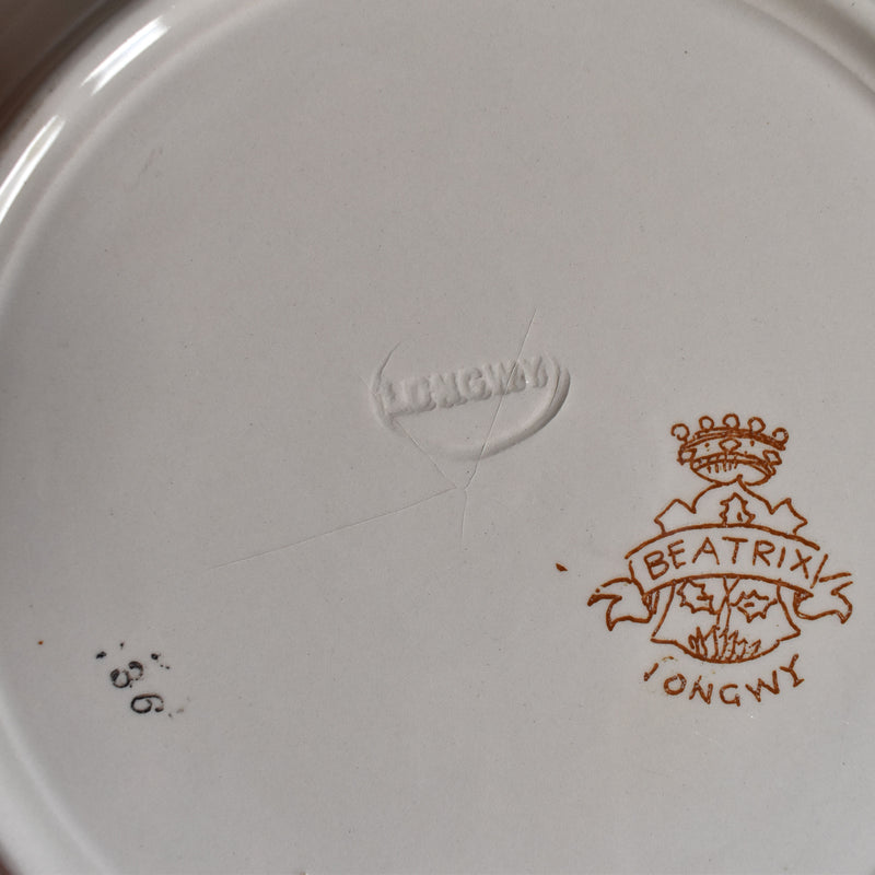 Antique Deep Plate Ron Wir Beatrix C