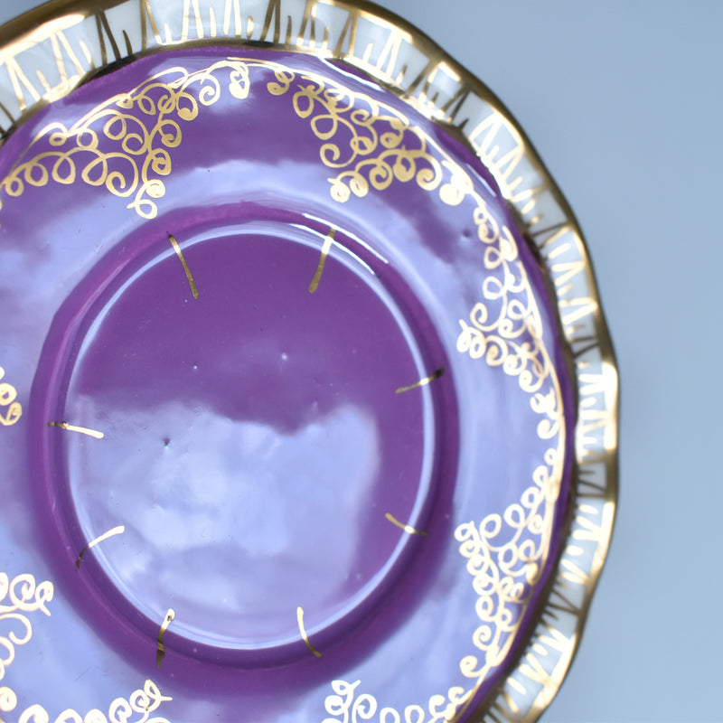 ア.ドラサンヴァル A.Dressinval コーヒーカップ＆ソーサー Purple B