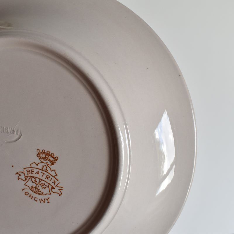 Antique Deep Plate Ron Wir Beatrix C