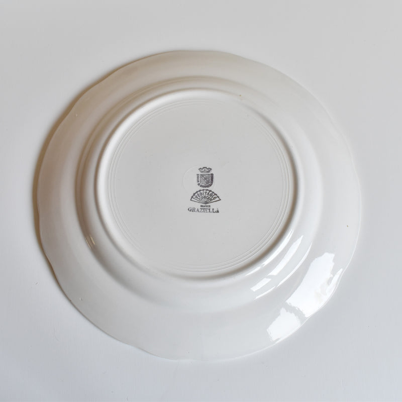 Vintage Plate Digoin & Sarreguemines Graziella C