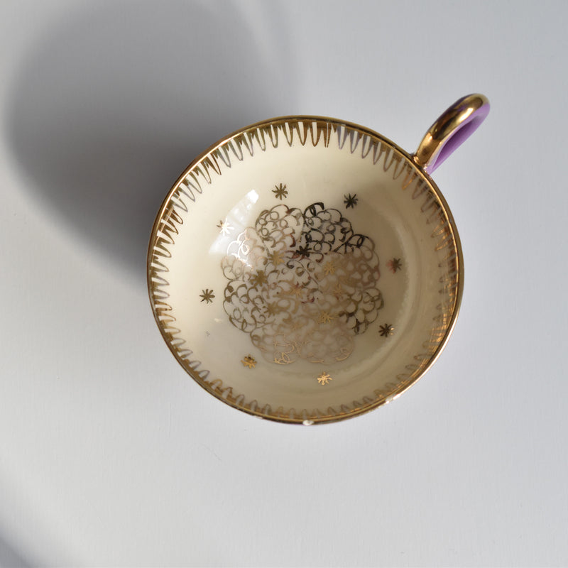 ア.ドラサンヴァル A.Dressinval コーヒーカップ＆ソーサー Purple B