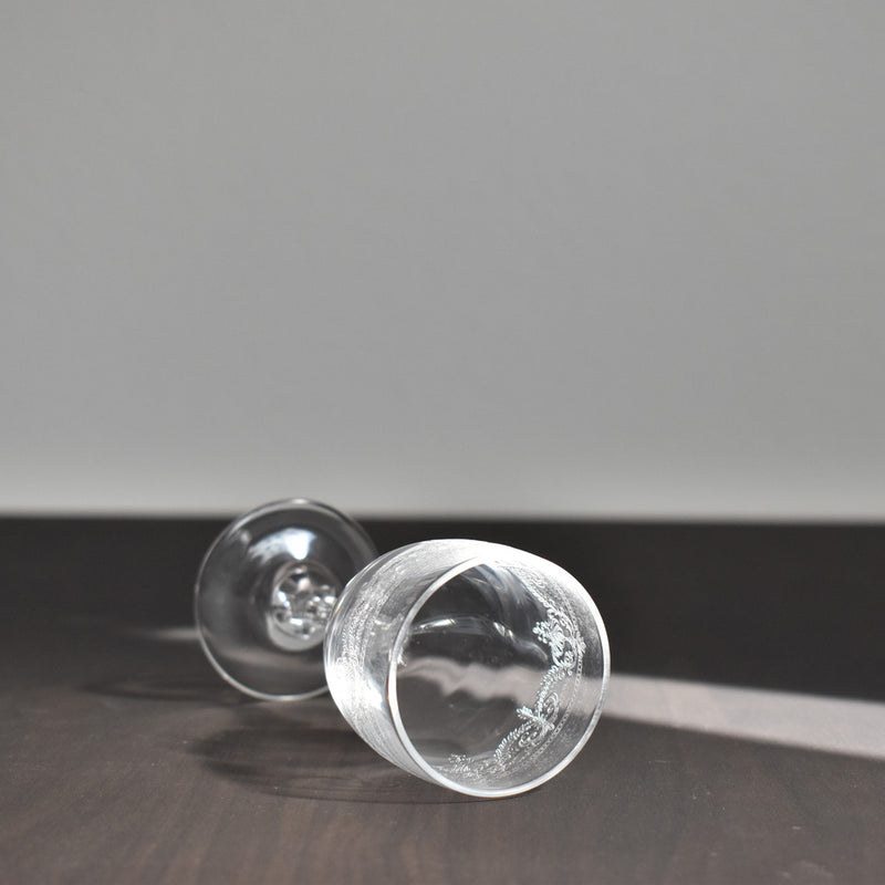 ヴィンテージ　クリスタルグラス　Chevreuse