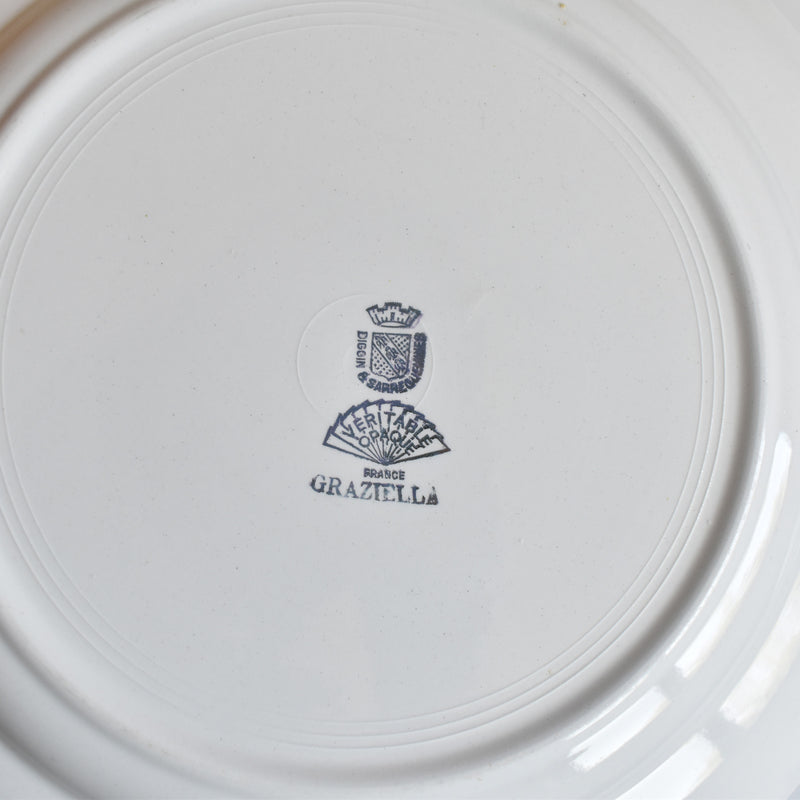 Vintage Plate Digoin & Sarreguemines Graziella C